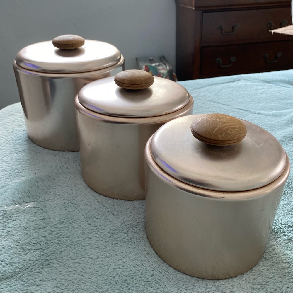 Mirro Gold Aluminum Canisters